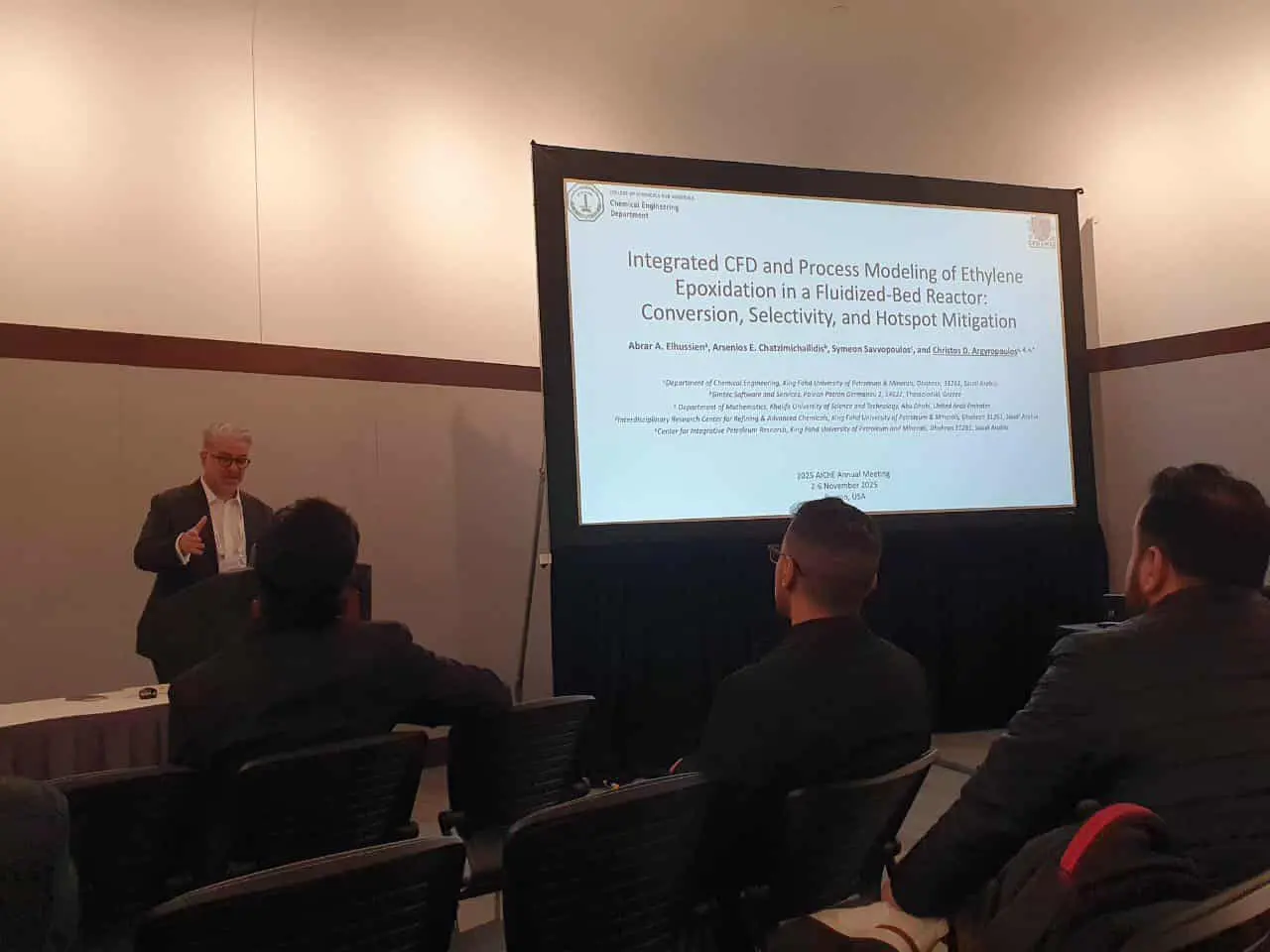 Oral presentation and poster of our work at the 2025 AIChE Annual Meeting, Boston, USA.